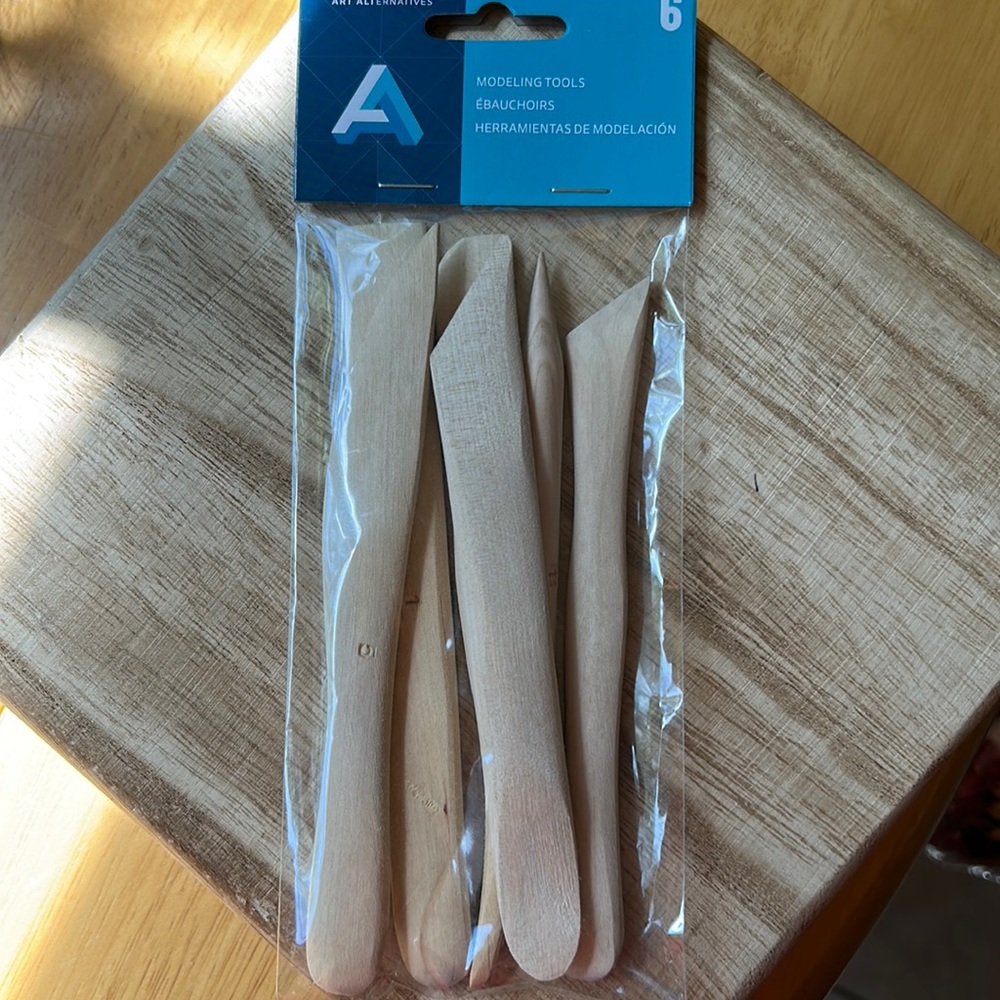 Art Alternatives 6 Boxwood Sculpting Modeling Tools New Sealed Package AA17300